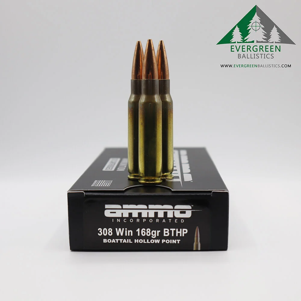 Ammo Inc 308 Winchester 168 Gr BTHP Ammo
