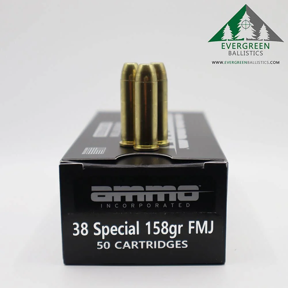 Ammo Inc 38 Special 158 Grain FMJ Ammo