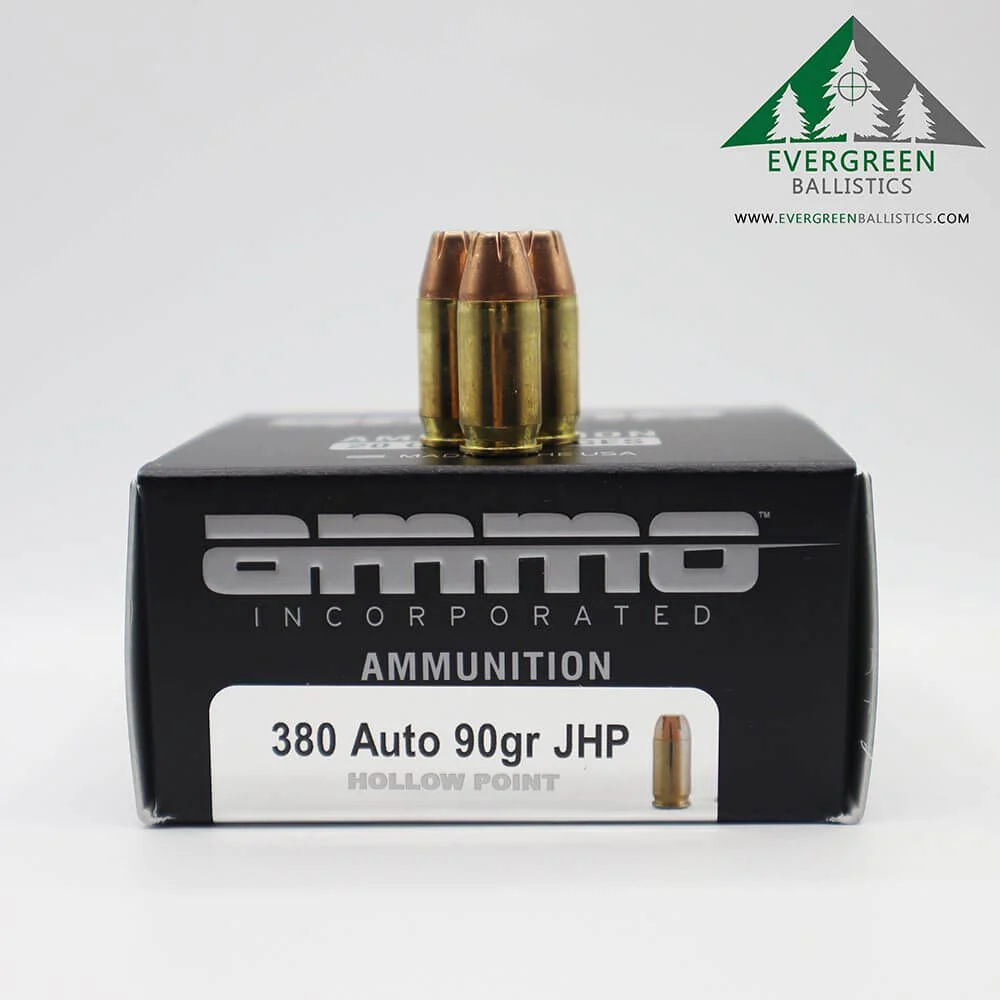 Ammo Inc 380 Auto JHP Ammo
