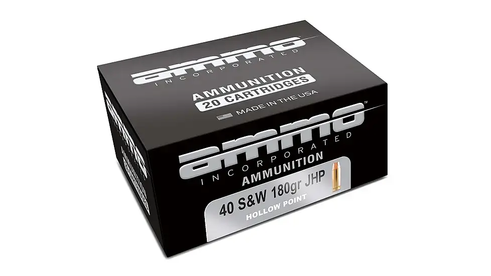 Ammo Inc 40 S&W 180 Gr JHP Ammo