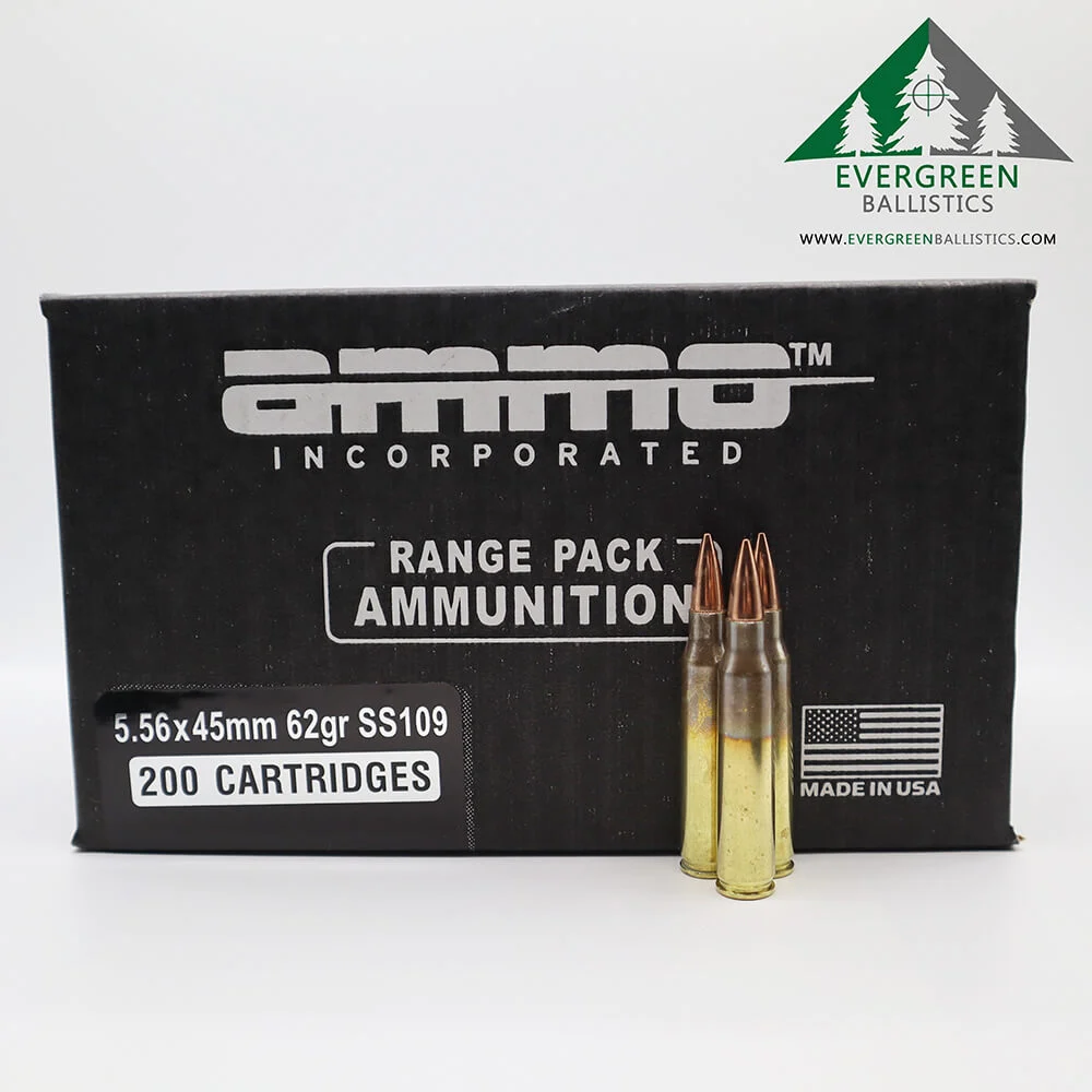 Ammo Inc 5.56 62 Gr SS109 Ammo – Range Pack