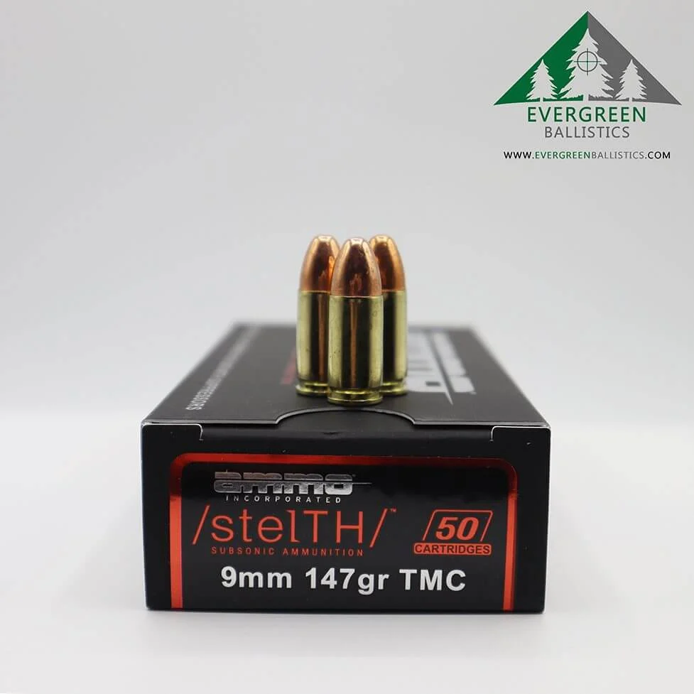 Ammo Inc 9mm 147 Gr Stelth Subsonic Ammo