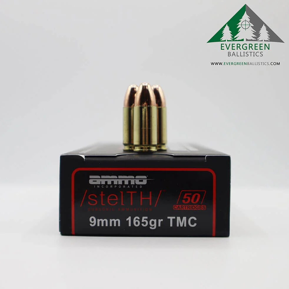 Ammo Inc 9mm 165 Gr Stelth Subsonic Ammo