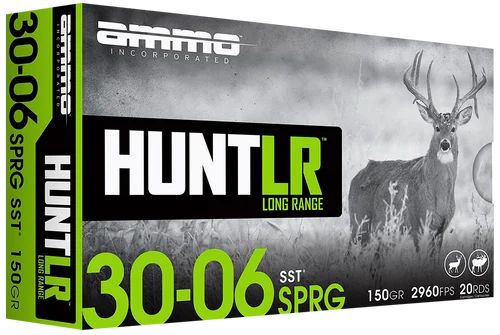 Ammo Inc Hunt Long Range 30-06Springfield 150gr Super Shock Tip 20 Per Box/10 Case