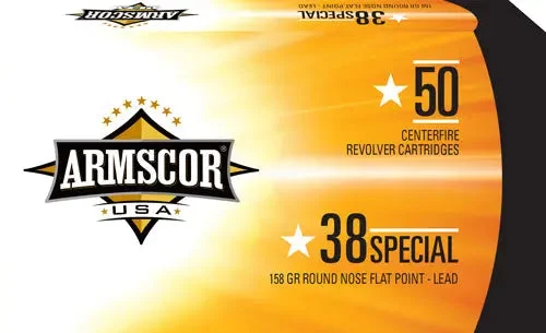 ARMSCOR 38 SPECIAL 158GR LEAD-RNFP 50RD