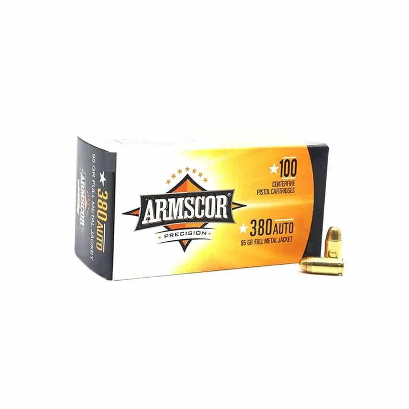 Armscor – 380 Auto – 95 Grain – FMJ – Bulk Pack