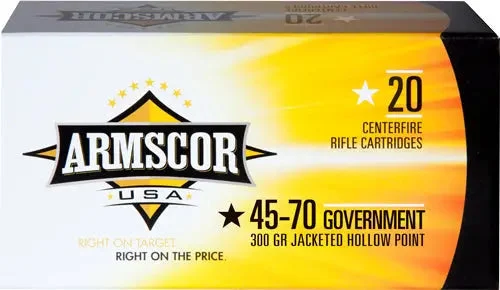 ARMSCOR 45-70 GOV 300GR JHP 20RD