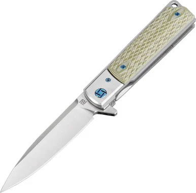 Artisan Cutlery Classic Mint Green 3.94 Inch Plain Satin Drop Point ATZ1802GGNS