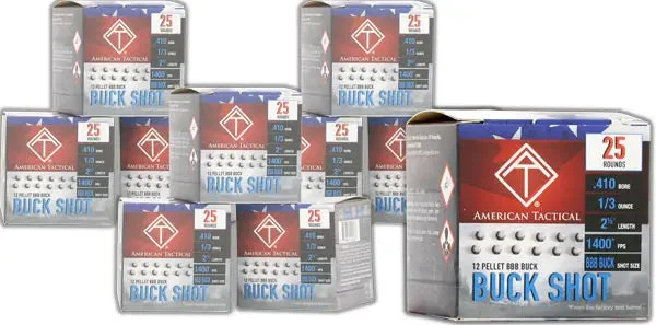 ATI BUCK SHOT 410 2.5" 1/3OZ BBB 1400FPS 250RD CASE