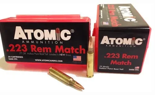 ATOMIC 223 REM 77GR MATCH BTHP 50RD