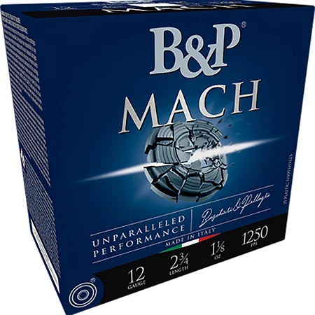 B&p Ammunition 12B18FH7 Mach12Gauge 2.75″ 1 1/8oz 7.5Shot 25 Per Box/10 Case