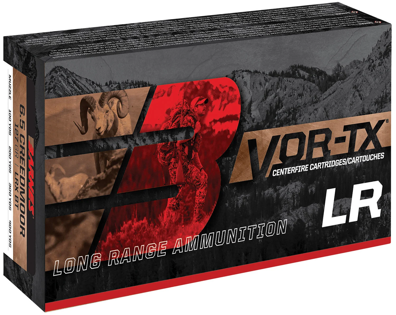 Barnes 29011 VOR-TX LRX Boat Tail190 Grain .300 RUM