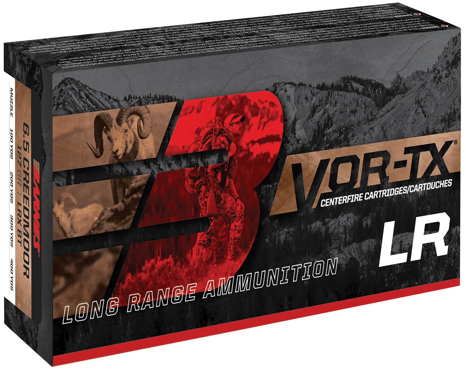 Barnes 29013 VOR-TX LRX Boat Tail190 Grain .300 Winchester Mag
