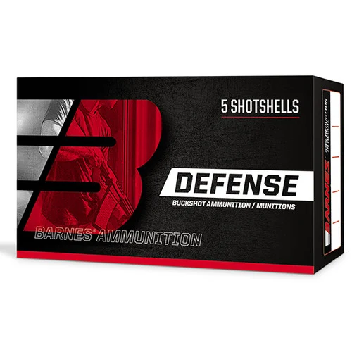 Barnes Defense 20 Ga, 2.75", 17 Pellets, #3 Buck, 5rd Box