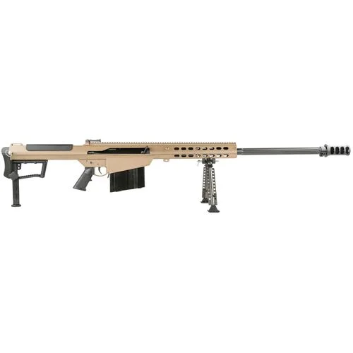Barrett 18065 M107A150 BMG 29″ 10+1 Flat Dark Earth Cerakote Flat Dark Earth Fixed with Sorbothane Recoil Pad Stock Black Polymer Grip