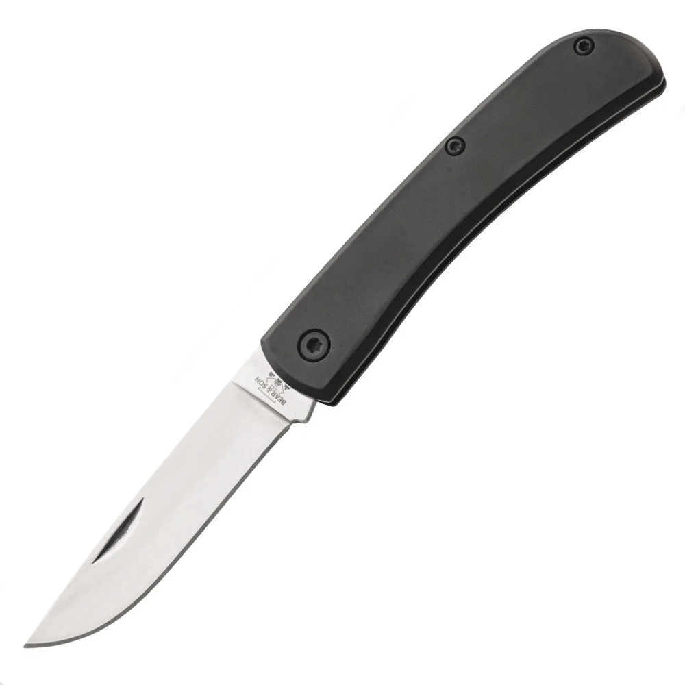 Bear and Son 137 Small Farmhand Black Aluminum Slipjoint Knife
