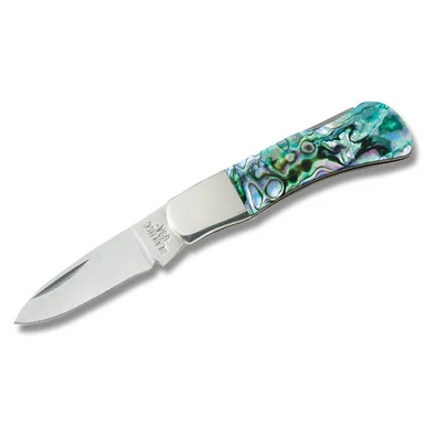 Bear & Son Abalone Mini Executive Lockback Folding Knife BRAB40