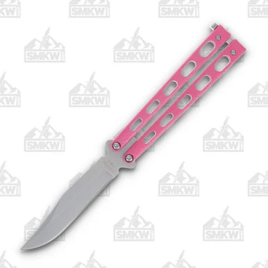 Bear & Son Balisong Pink Clip Point BR114PK