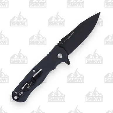 Bear and Son Bear OPS Black G10 Folding Knife 2.87in Plain Blade BRMC400B4S35