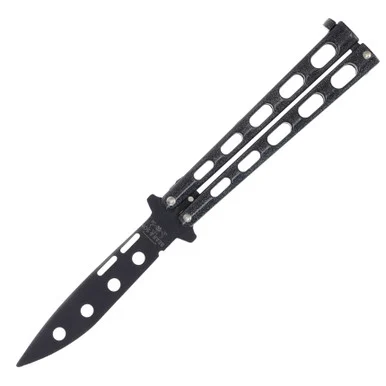 Bear & Son Galaxy Balisong Trainer Black Coated BR115GXTR