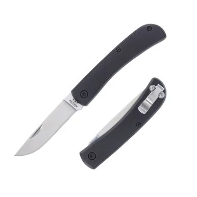 Bear & Son Small Farmhand Aluminum 2.75 Inch Plain Satin Drop Point BR137