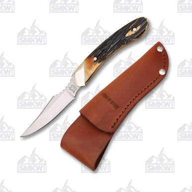 Bear & Son Stag Bone Fixed Blade Caper BR5009