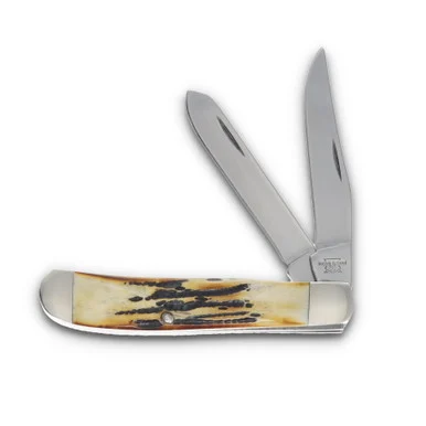 Bear & Son Stag Mini Trapper Folding Knife BR507