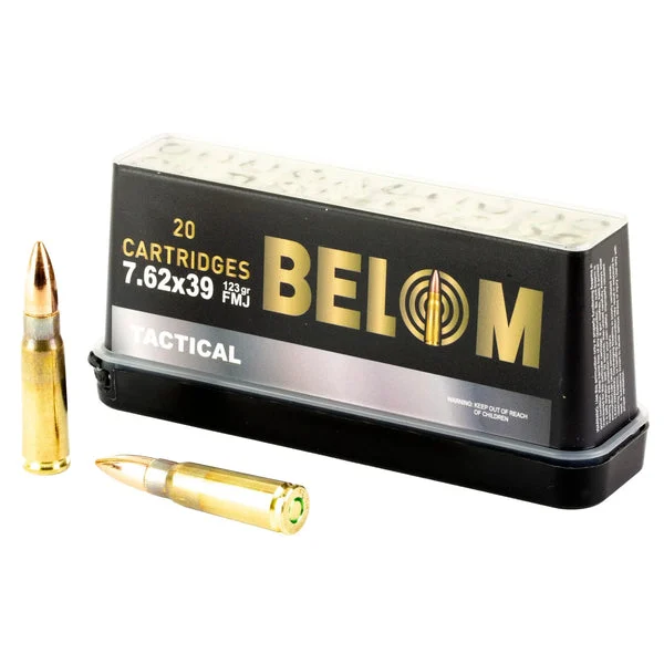 BELOM 7.62X39 BRASS 123GR FMJ 20RD