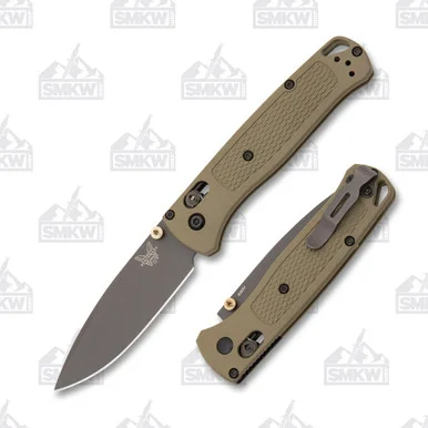 Benchmade Bugout AXIS Ranger Green Folding Knife 3.24in Smoked Gray Blade BM535GRY1