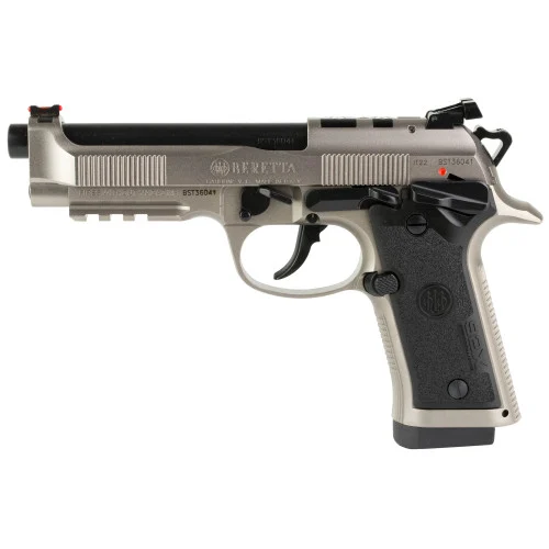 Beretta 92X Performance Carry DA/SA 9mm, 4.9" Barrel, Silver, Fiber Optic, 10rd