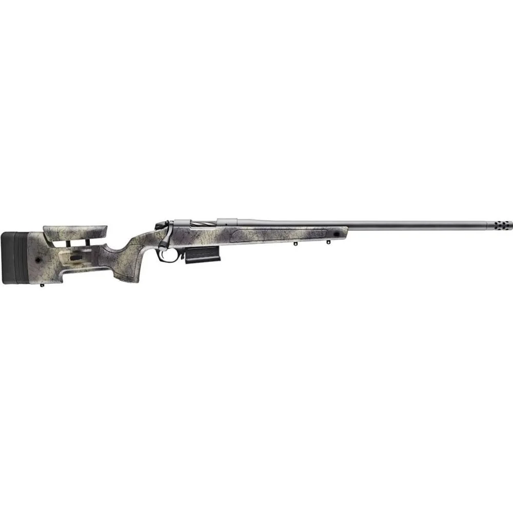 Bergara B-14 Wilderness HMR Rifle 6.5 Creedmoor 5rd Magazine 24″ Barrel Sniper Grey Cerakote with Omni Muzzlebrake and Fluted Bolt