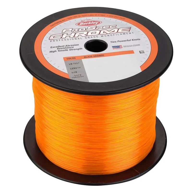Berkley ProSpec Chrome Blzae Orange Monofilament – 16 lb – 1000 yds – PSC1B16-80 [1543995]