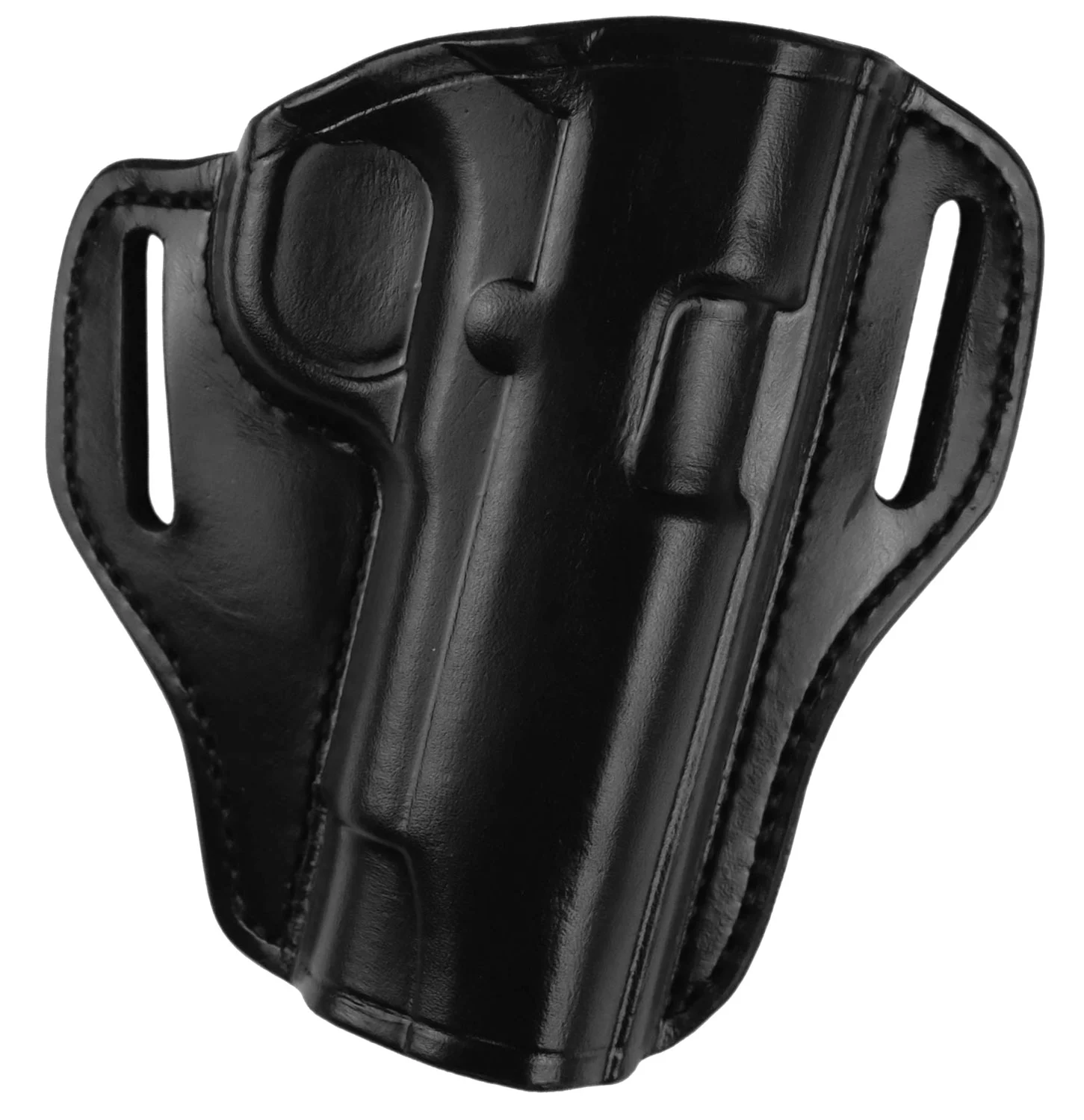 Bianchi 25054 57 RemedyOWB Size 01 Black Leather Belt Slide Fits S&W J Frame Fits S&W 36 Fits S&W 640 Right Hand