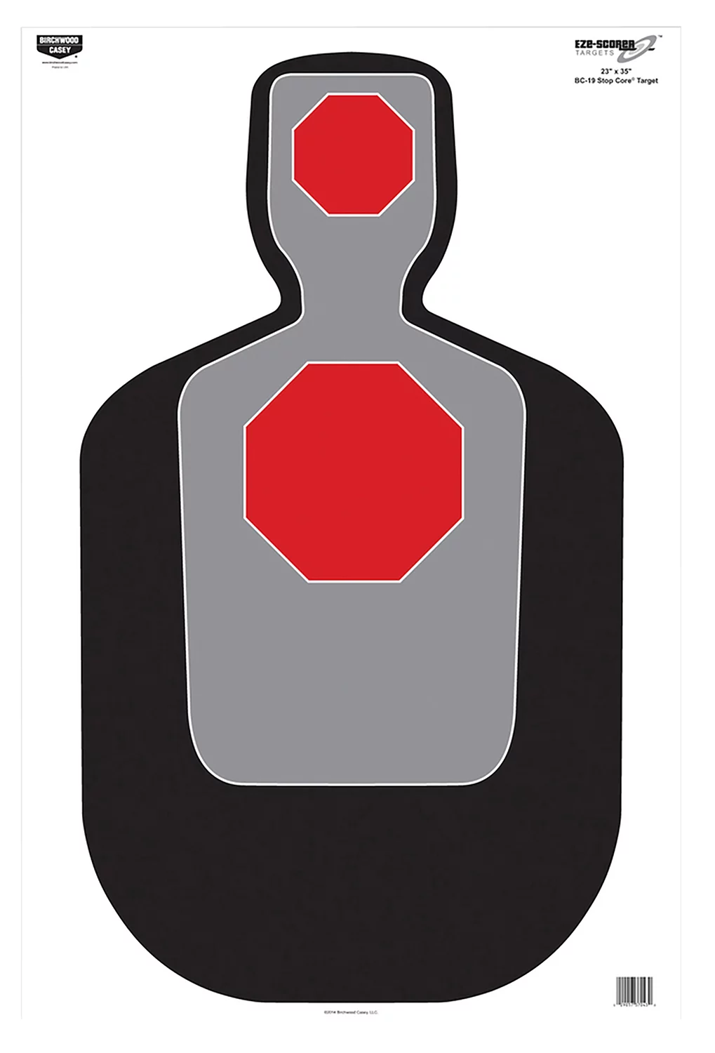 Birchwood Casey 37043 EZE-Scorer BC-19 Silhouette Paper Target 23″ x 35″ 100 Per Pkg