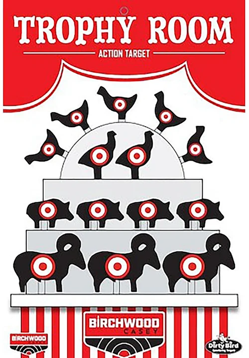Birchwood Casey Dirty Bird, 12" x 18" Trophy Room Target, 6 Targets