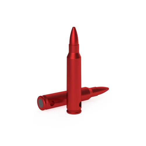 Birchwood Casey DURACAP Training Rounds, 223/5.56mm, Aluminum Construction, Anodized Finish, Red, 6 Pack
