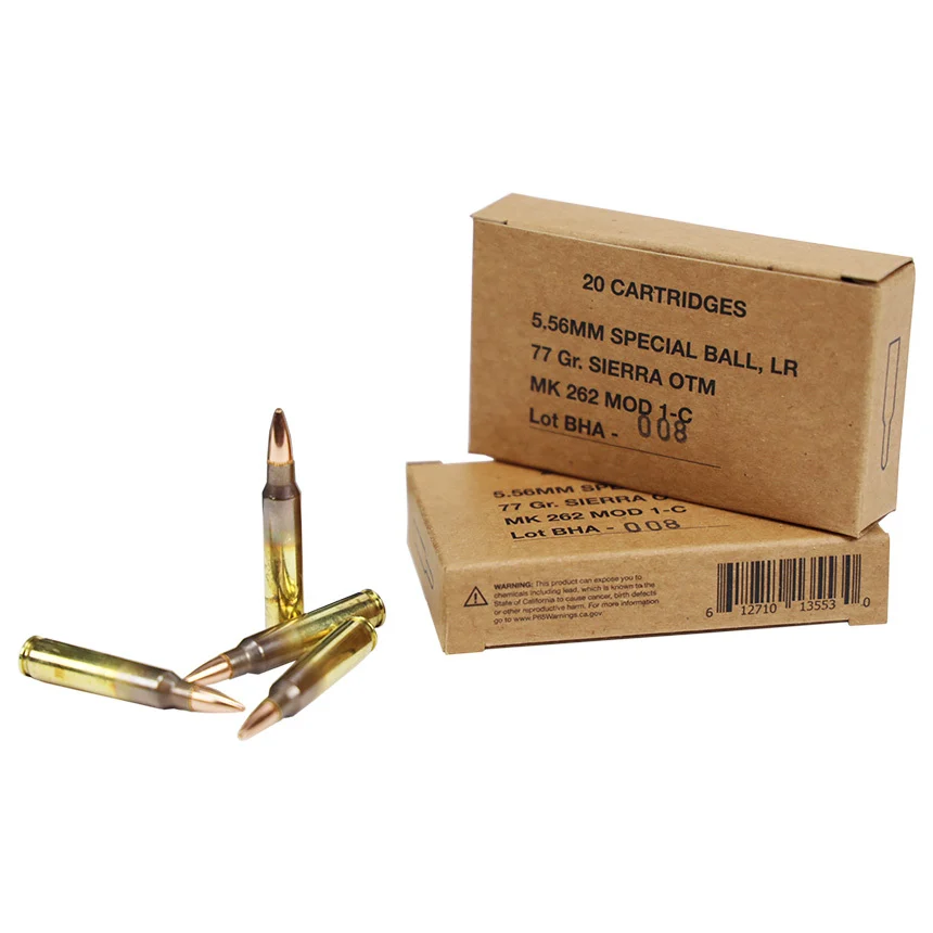 Black Hills MK 262 Mod 1 5.56x45mm OTM 77 gr – Military Precision Ammo | 460 Rounds