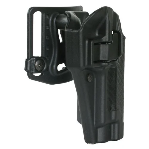 Blackhawk 410003BKR Serpa CQC OWB Size 03 Black Carbon Fiber Polymer Belt Loop/Paddle Fits 1911 Government & Clones Right Hand