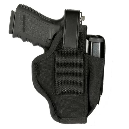 BLACKHAWK Ambidextrous Holster with Mag Pouch, Black, Fits: 3.25″ – 3.75″ Barrel Med/Lg Autos
