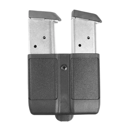 BlackHawk CQC CF Double Row Mag Case Matte Finish Black, Fits all Single Stack Mags