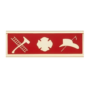 Blackinton Commendation Bar Maltese Cross with Fire Scramble