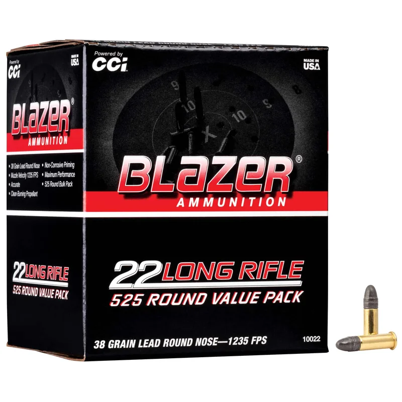 Blazer 22LR 38 Grain Lead Round Nose 525 Round Box