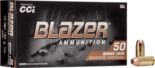 Blazer 5220 Brass Full Metal Jacket FMJ 180 Grain .40 S&W