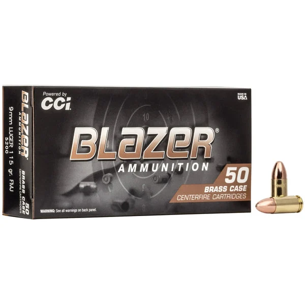 BLAZER BRASS 9MM 115GR FMJ 50RD