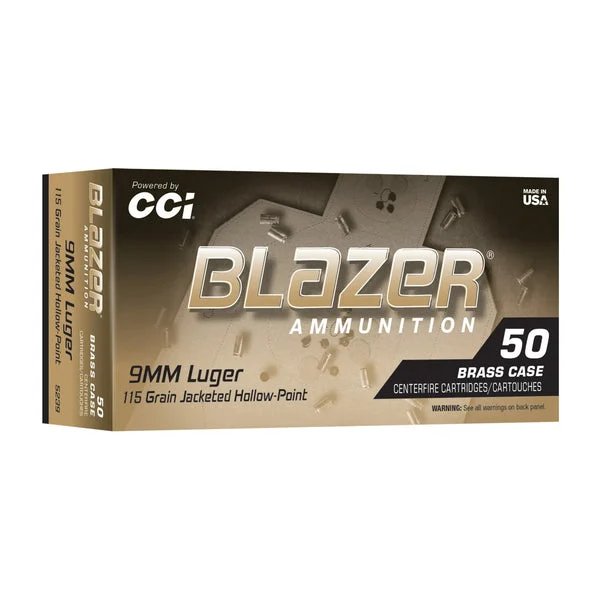 BLAZER BRASS 9MM 115GR JHP 50RD