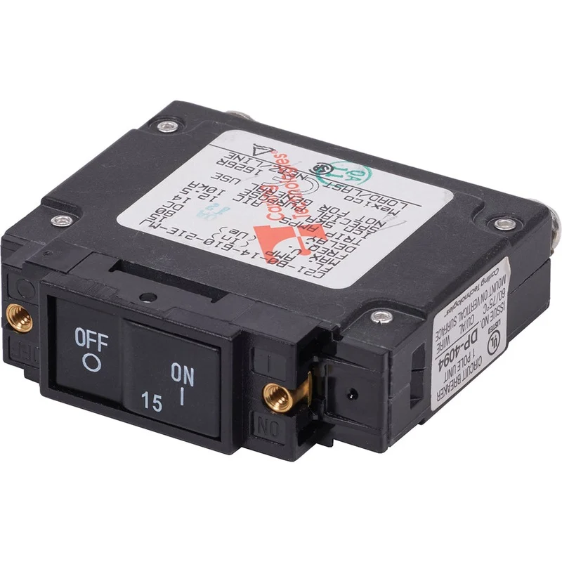 Blue Sea 7442 UL-489 Circuit Breaker – 15A Flat Rocker [7442]