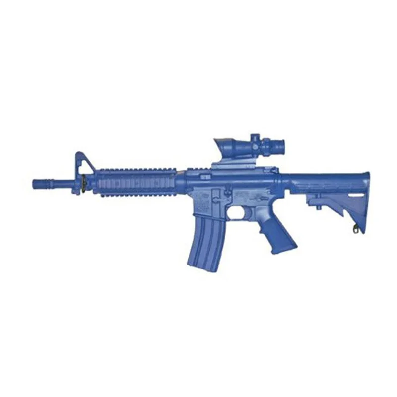 Blueguns FSM4CFTCSACOG – M4 COMMANDO Flat Top Closed Stock, ACOG Sight Replica Training Gun (30-60 Day Lead Time )