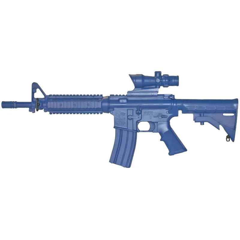 Blueguns FSM4CFTRCSACOG – M4 COMMANDO Flat Top Closed Stock, Fwd Rail, ACOG Sight Training Replica (30-60 Day Lead Time )