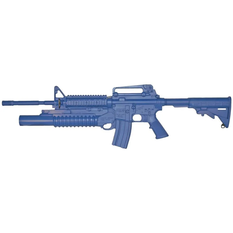 Blueguns FSM4RM203 – M4 Open Stock, Fwd Rail, M203 Grenade Launcher Training Replica (30-60 Day Lead Time )