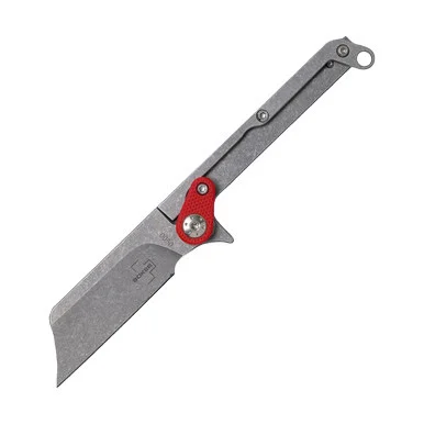 Boker Plus Fragment Red G-10 Pivot Bar Folding Knife 1.97in Sheepsfoot BK01BO661